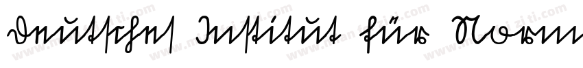 Deutsches Institut für Normung字体转换